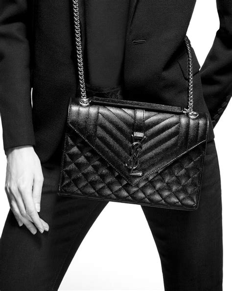 YSL Medium Kate vs Medium Envelope in Quilted Grain De 